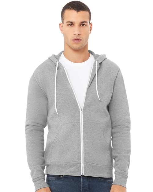 BELLA + CANVAS Unisex Sponge Fleece Full-Zip Hoodie Sweatshirt 3739 - HatFlow Company