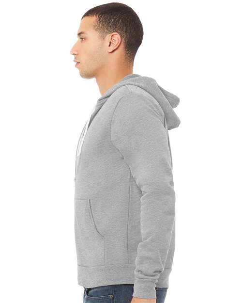 BELLA + CANVAS Unisex Sponge Fleece Full-Zip Hoodie Sweatshirt 3739 - HatFlow Company