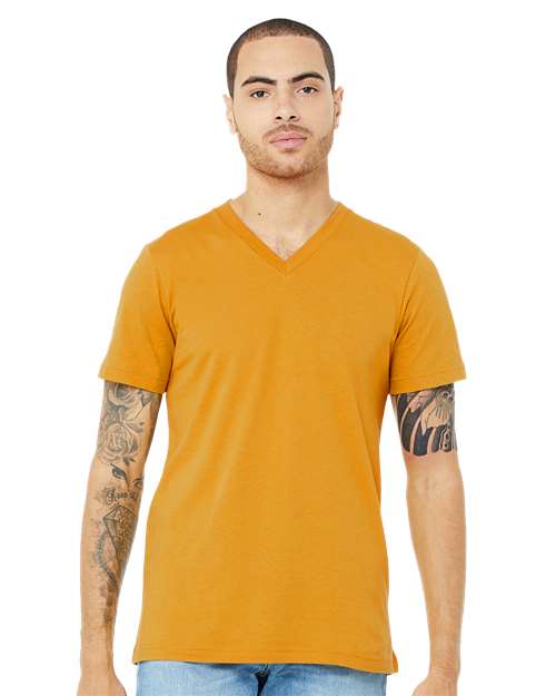 BELLA + CANVAS Unisex Jersey V-Neck Tee 3005 - HatFlow Company