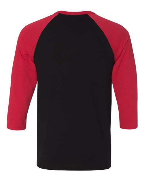 BELLA + CANVAS Unisex Three-Quarter Sleeve Baseball Tee 3200