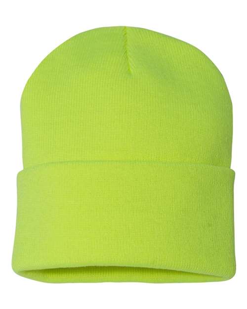 Sportsman 12" Solid Cuffed Beanie SP12 - HatFlow Company