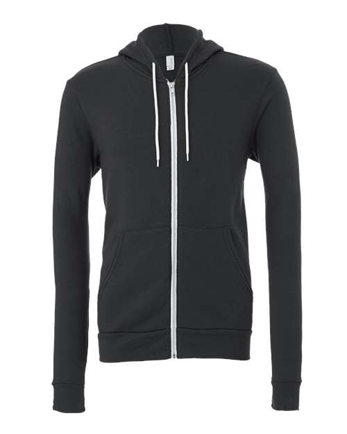BELLA + CANVAS Unisex Sponge Fleece Full-Zip Hoodie Sweatshirt 3739 - HatFlow Company