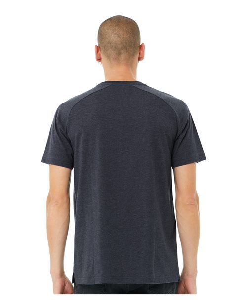 BELLA + CANVAS Men's Heather CVC Raglan Tee 3201