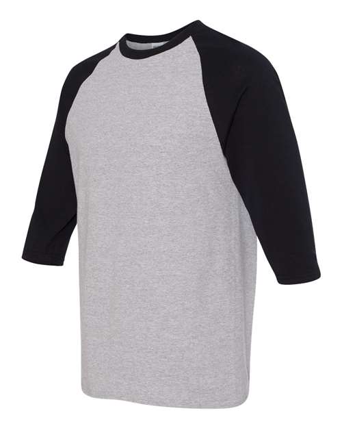 Gildan Unisex Heavy Cotton™ Raglan Three-Quarter Sleeve T-Shirt 5700 - HatFlow Company