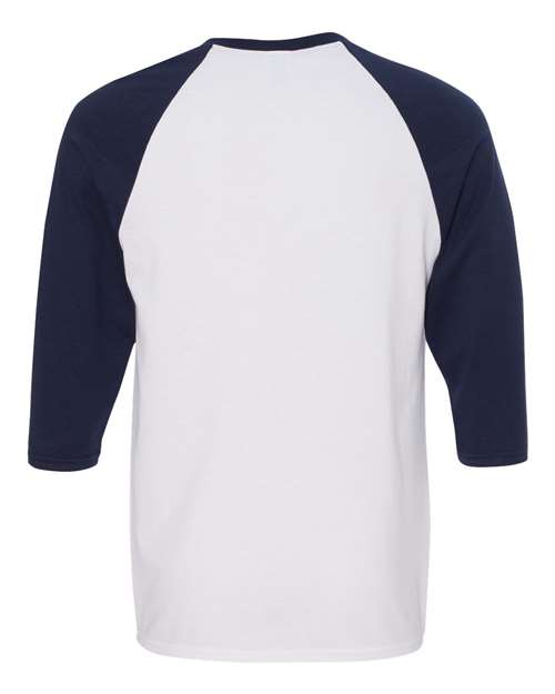 Gildan Unisex Heavy Cotton™ Raglan Three-Quarter Sleeve T-Shirt 5700 - HatFlow Company