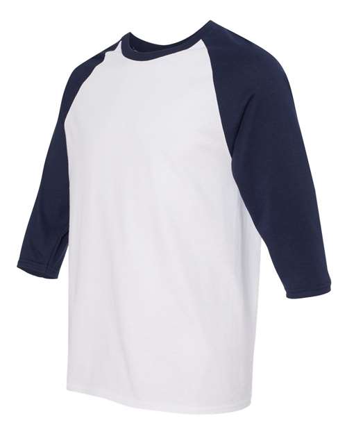 Gildan Unisex Heavy Cotton™ Raglan Three-Quarter Sleeve T-Shirt 5700 - HatFlow Company