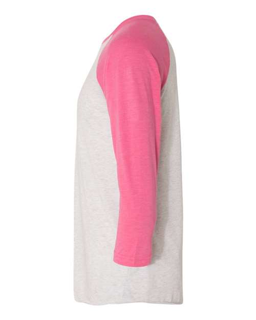 Next Level Unisex Triblend Three-Quarter Raglan T-Shirt 6051 - HatFlow Company