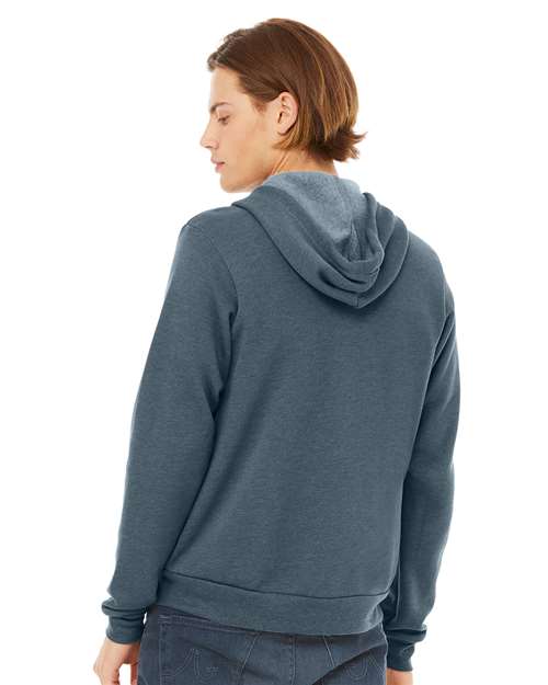 BELLA + CANVAS Unisex Sponge Fleece Full-Zip Hoodie Sweatshirt 3739 - HatFlow Company