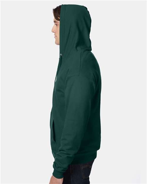 Hanes Unisex EcoSmart® Full-Zip Hooded Sweatshirt P180 - HatFlow Company