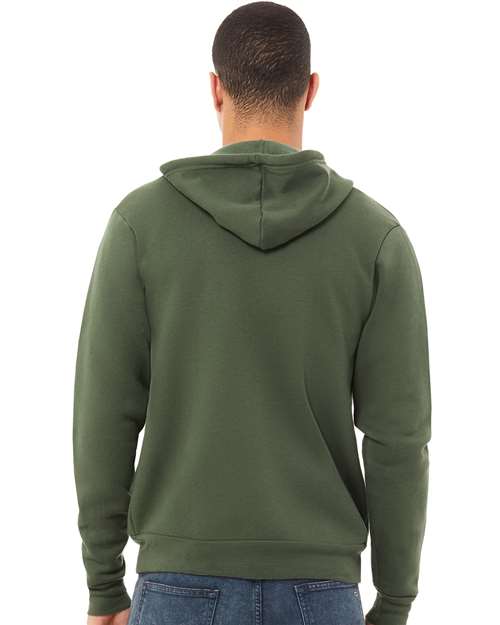 BELLA + CANVAS Unisex Sponge Fleece Full-Zip Hoodie Sweatshirt 3739 - HatFlow Company