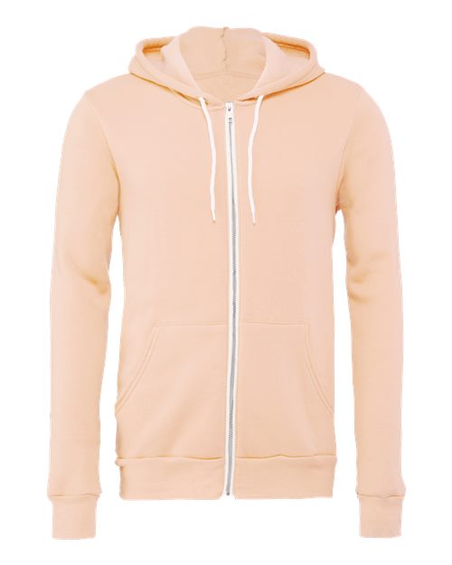 BELLA + CANVAS Unisex Sponge Fleece Full-Zip Hoodie Sweatshirt 3739 - HatFlow Company