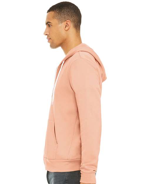BELLA + CANVAS Unisex Sponge Fleece Full-Zip Hoodie Sweatshirt 3739 - HatFlow Company