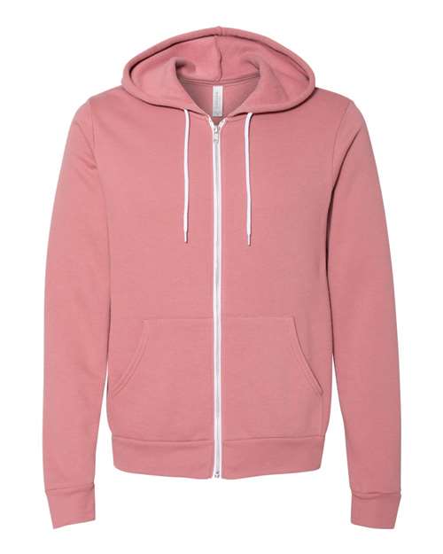 BELLA + CANVAS Unisex Sponge Fleece Full-Zip Hoodie Sweatshirt 3739 - HatFlow Company