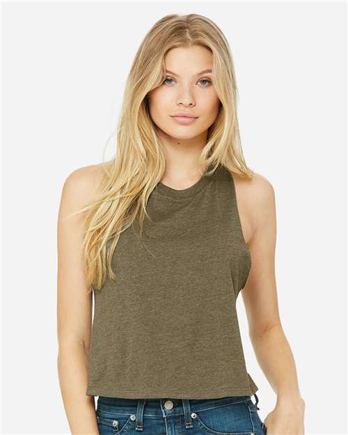 BELLA + CANVAS Women's Racerback Crop Tank 6682 - HatFlow Company