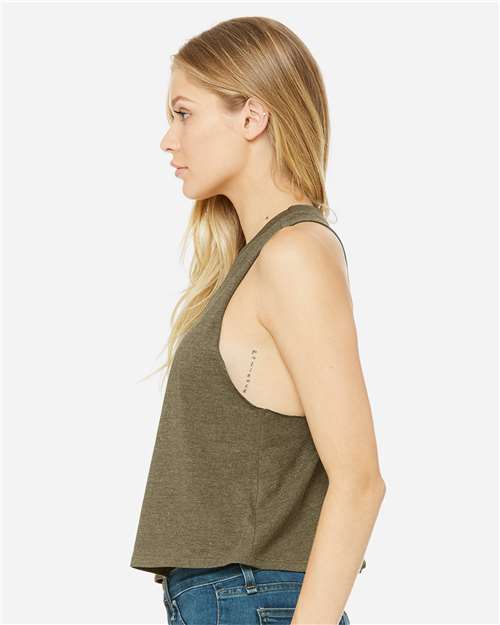 BELLA + CANVAS Women's Racerback Crop Tank 6682 - HatFlow Company