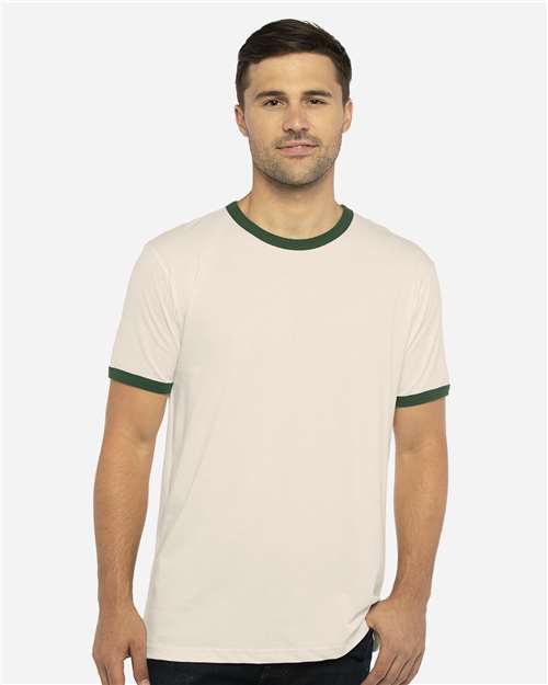 Next Level Unisex Cotton Ringer T-Shirt 3604 - HatFlow Company