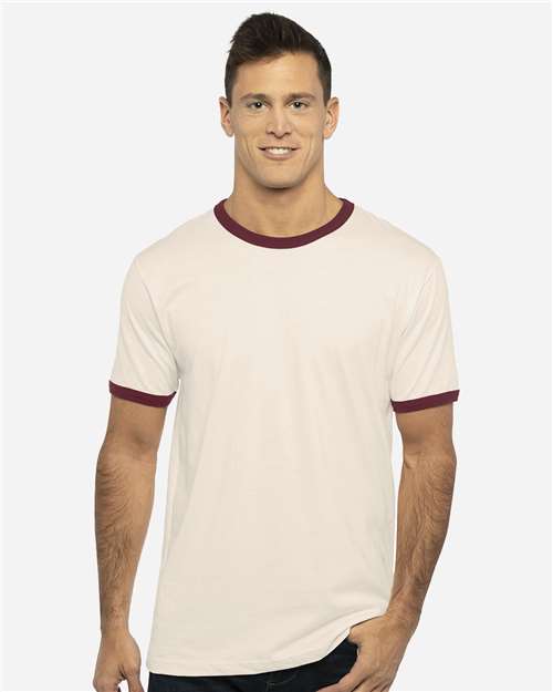 Next Level Unisex Cotton Ringer T-Shirt 3604 - HatFlow Company