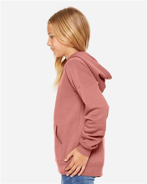 BELLA + CANVAS Youth Sponge Fleece Hoodie Sweatshirt 3719Y - HatFlow Company