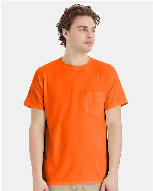Hanes Unisex Workwear Pocket T-Shirt W110 - HatFlow Company