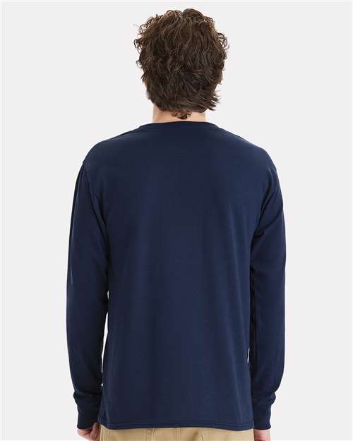Hanes Unisex Workwear Long Sleeve Pocket T-Shirt W120 - HatFlow Company