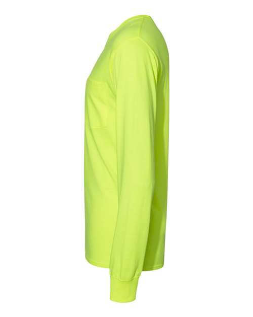 Hanes Unisex Workwear Long Sleeve Pocket T-Shirt W120 - HatFlow Company