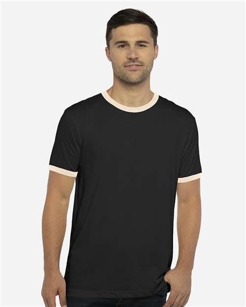 Next Level Unisex Cotton Ringer T-Shirt 3604 - HatFlow Company