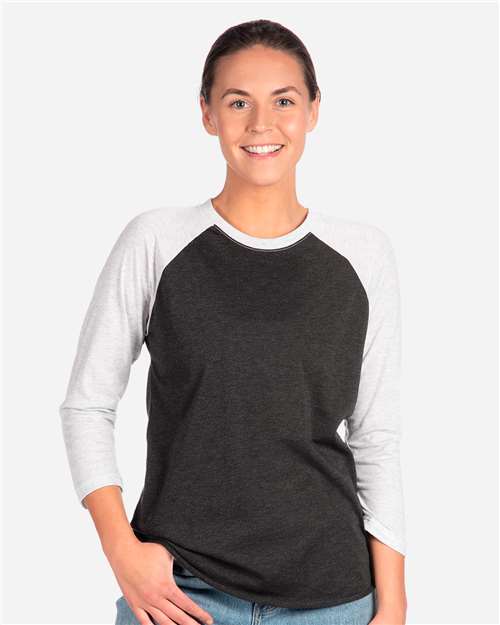 Next Level Unisex Triblend Three-Quarter Raglan T-Shirt 6051 - HatFlow Company