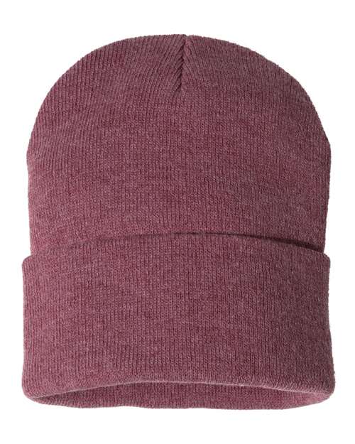Sportsman 12" Solid Cuffed Beanie SP12 - HatFlow Company