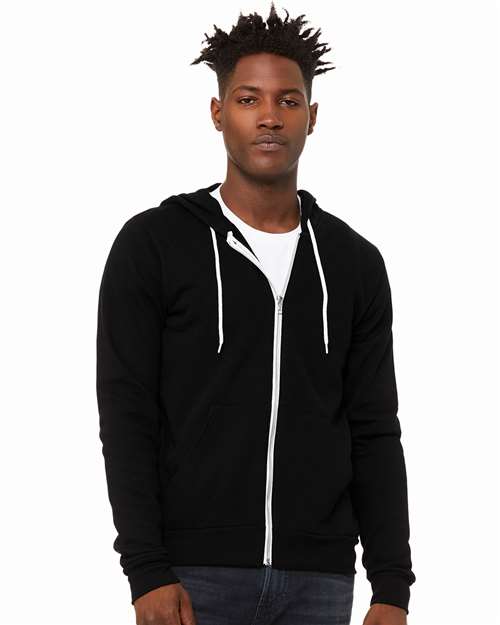 BELLA + CANVAS Unisex Sponge Fleece Full-Zip Hoodie Sweatshirt 3739 - HatFlow Company