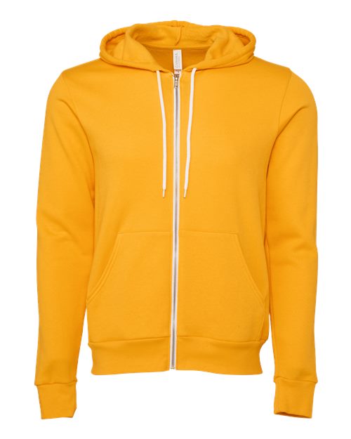 BELLA + CANVAS Unisex Sponge Fleece Full-Zip Hoodie Sweatshirt 3739 - HatFlow Company
