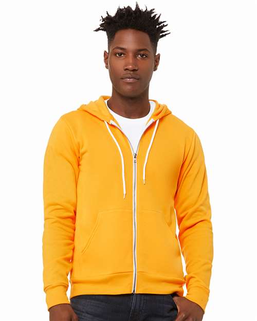 BELLA + CANVAS Unisex Sponge Fleece Full-Zip Hoodie Sweatshirt 3739 - HatFlow Company
