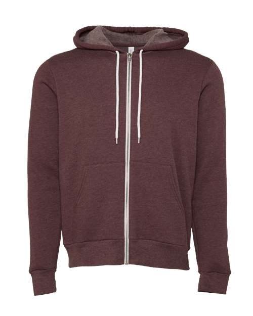 BELLA + CANVAS Unisex Sponge Fleece Full-Zip Hoodie Sweatshirt 3739 - HatFlow Company