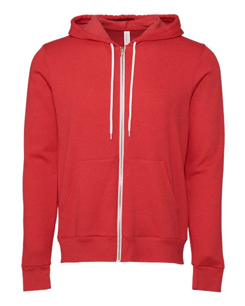 BELLA + CANVAS Unisex Sponge Fleece Full-Zip Hoodie Sweatshirt 3739 - HatFlow Company