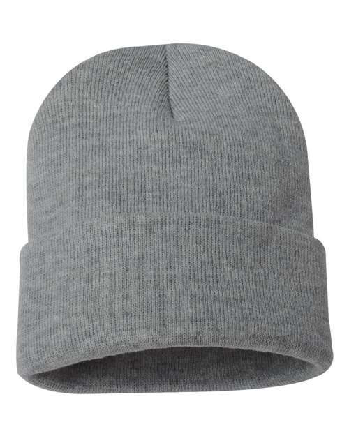 Sportsman 12" Solid Cuffed Beanie SP12 - HatFlow Company