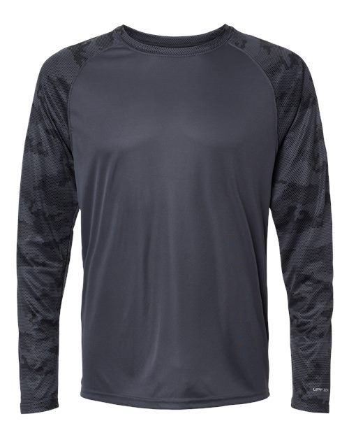 Paragon Unisex Cayman Performance Camo Colorblocked Long Sleeve T-Shirt 216