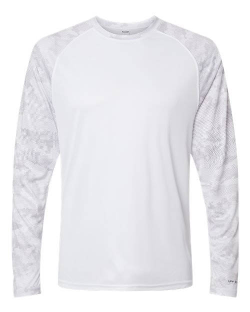 Paragon Unisex Cayman Performance Camo Colorblocked Long Sleeve T-Shirt 216