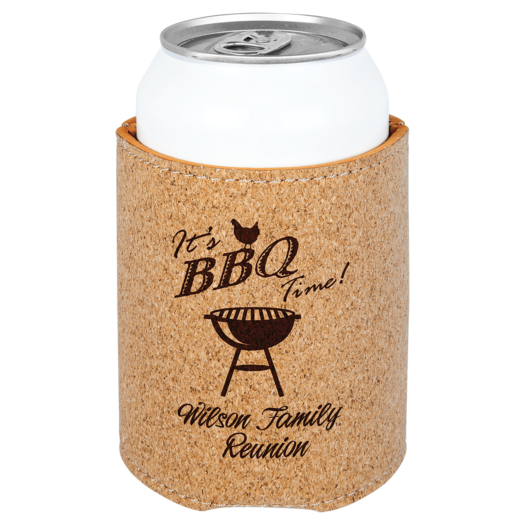 3 3/4" Laserable Leatherette Beverage Holder