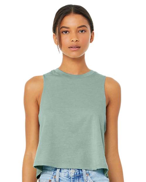 BELLA + CANVAS Women's Racerback Crop Tank 6682 - HatFlow Company