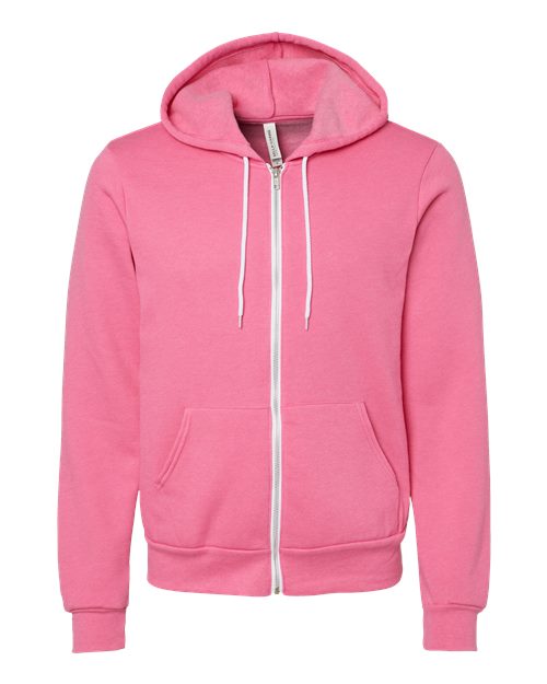 BELLA + CANVAS Unisex Sponge Fleece Full-Zip Hoodie Sweatshirt 3739 - HatFlow Company