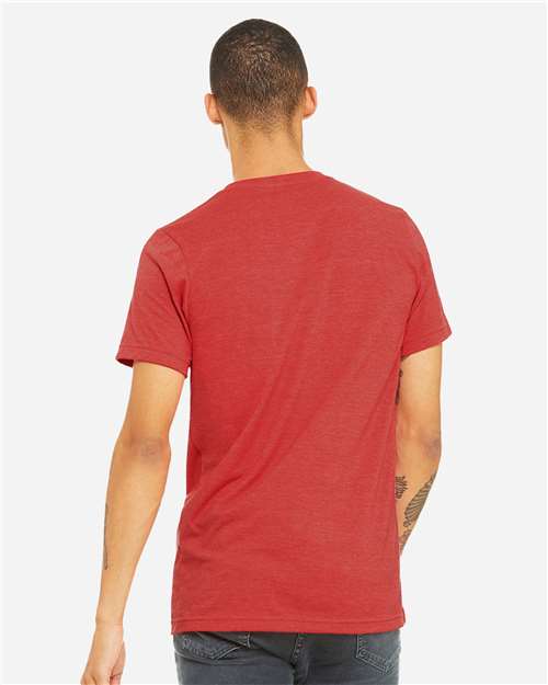 BELLA + CANVAS Unisex Heather CVC V-Neck Tee 3005CVC