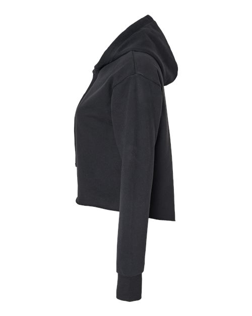 Next Level Women's Laguna Sueded Raw Edge Crop Hoodie Sweatshirt 9384 - HatFlow Company