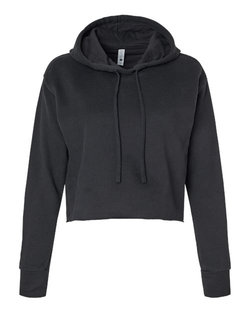 Next Level Women's Laguna Sueded Raw Edge Crop Hoodie Sweatshirt 9384 - HatFlow Company