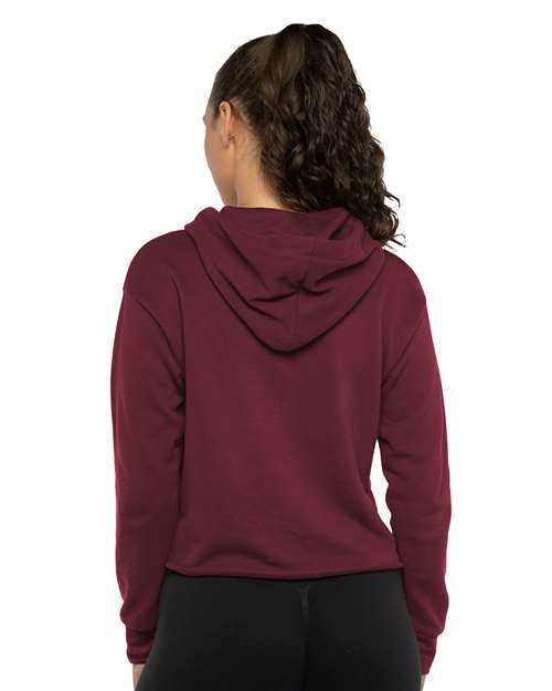 Next Level Women's Laguna Sueded Raw Edge Crop Hoodie Sweatshirt 9384 - HatFlow Company