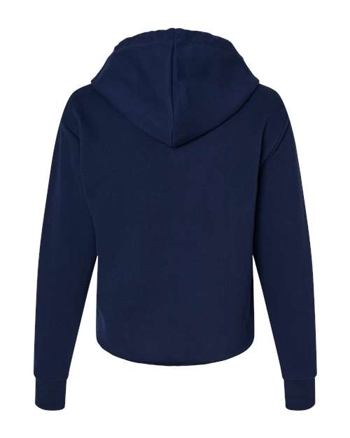 Next Level Women's Laguna Sueded Raw Edge Crop Hoodie Sweatshirt 9384 - HatFlow Company