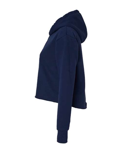 Next Level Women's Laguna Sueded Raw Edge Crop Hoodie Sweatshirt 9384 - HatFlow Company