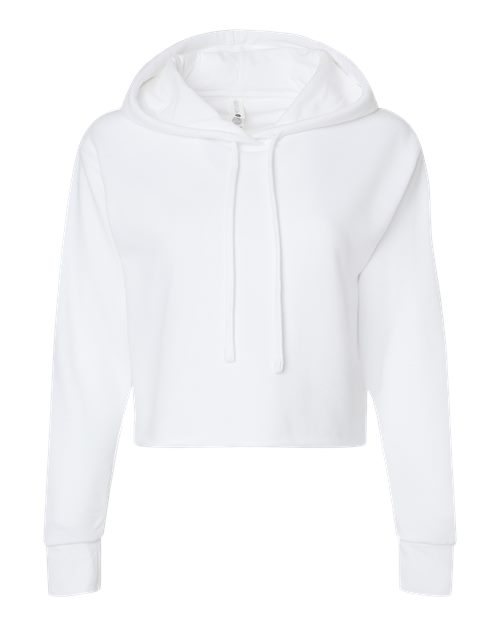 Next Level Women's Laguna Sueded Raw Edge Crop Hoodie Sweatshirt 9384 - HatFlow Company