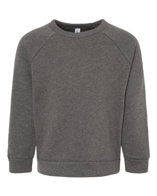 BELLA + CANVAS Toddler Sponge Fleece Raglan Crewneck Sweatshirt 3901T