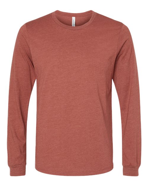 BELLA + CANVAS Heather CVC Long Sleeve Tee 3501CVC