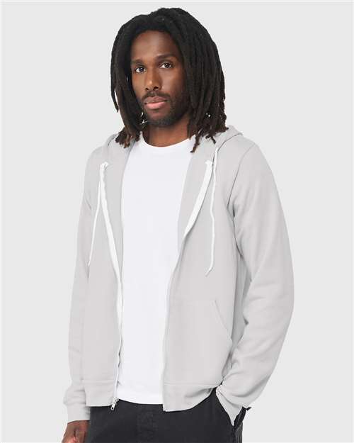 BELLA + CANVAS Unisex Sponge Fleece Full-Zip Hoodie Sweatshirt 3739 - HatFlow Company