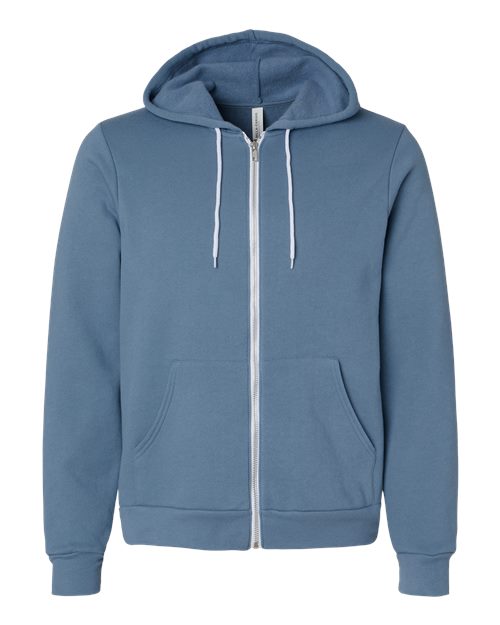 BELLA + CANVAS Unisex Sponge Fleece Full-Zip Hoodie Sweatshirt 3739 - HatFlow Company